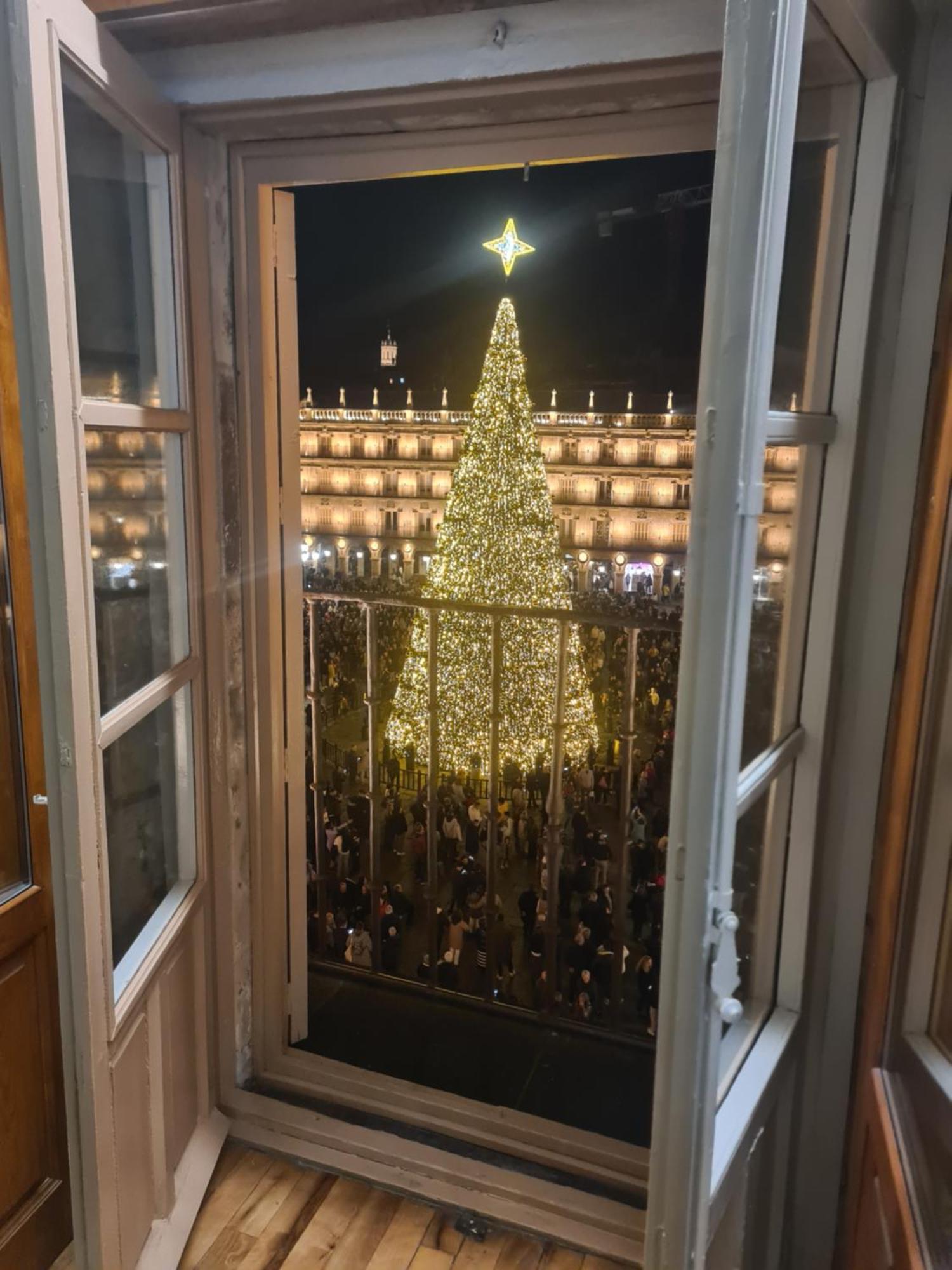Plaza Mayor Salamanca Bagian luar foto